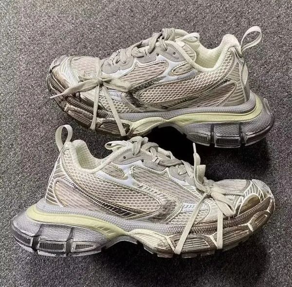 

popular brand 3xl men women sneakers shoes track 9 9.0 retro casual black white yellow mesh nylon designer personalized shoelaces runner tra