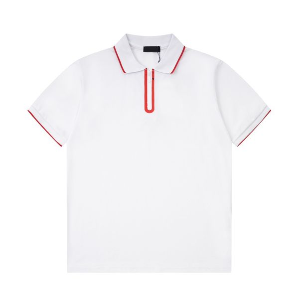 

men's plus tees & polos round neck embroidered and printed polar style summer wear with street pure cotton polos tn 23s, White;black