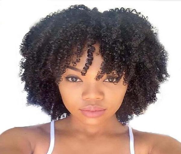 

synthetic wigs afro curly wig natural kinkys short women with bangs for black fashion daily use1650819