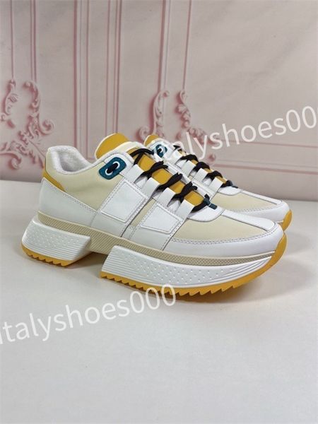 

2023 designer casual shoes woman shoes leather lace up men fashion platform sneakers white black mens womens