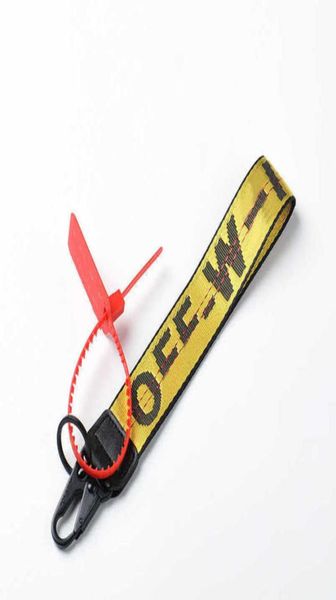 

2023s 2022s fashion offs luxury key rings brand keychains clear rubber jelly letter print keys ring classic men women canvas keych6454067, Slivery;golden