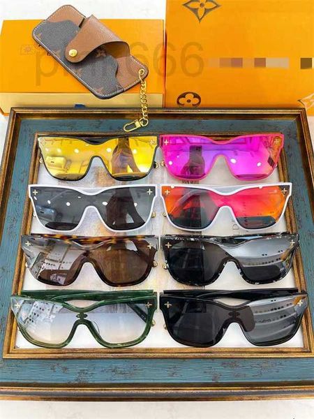 

sunglasses designer 2023 new product one-piece sunglasses ins network red fashion square men's and women's qn5q, White;black