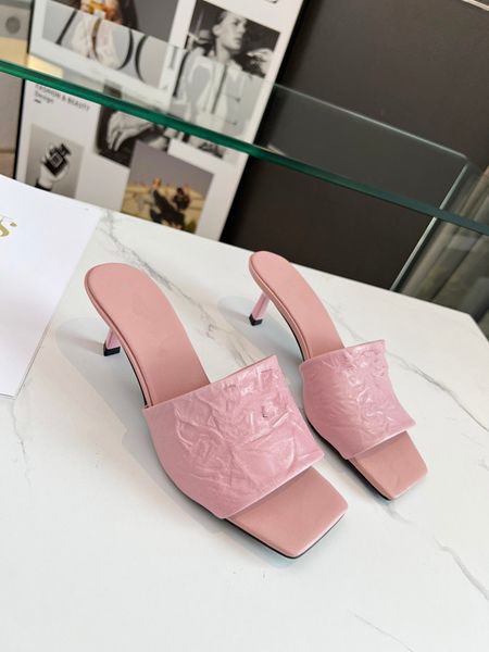 

fashion heels suede ladies sandals women slippers designer sandal lady wedding party shoes belt 0522, Black