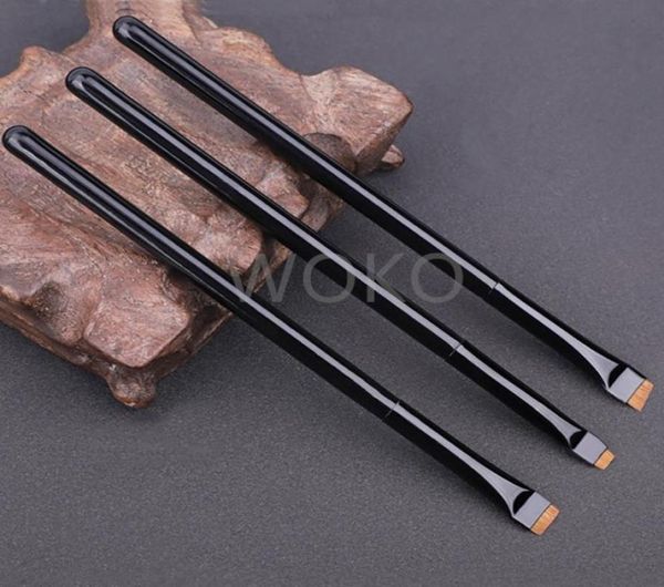 

makeup brushes 13ps eye brush angled eyeliner eyebrow thin flat precise weasel hair tool9445568