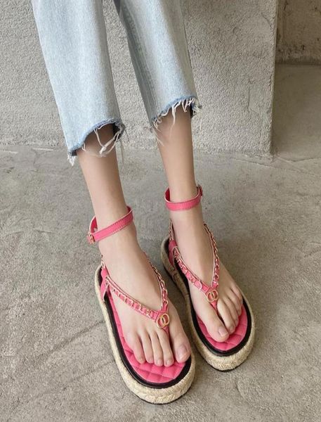 

sandals 2021 summer style roman ladies solid color rope open toe women casual beach shoes women039s9331943, Black