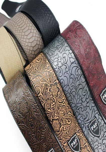 

pp whole leather guitar straps pu bass straps electric guitar strapswhole guitar belts3384311
