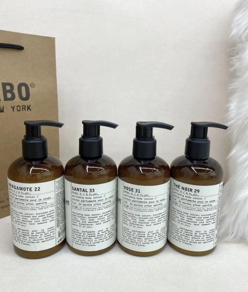 

new labo moistuizing perfume body lotion 237ml with santal 33 bergamote 22 rose 31 the noir 29