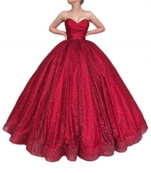 

quinceanera dresses princess sweetheart sequins ball gown with plus size sweet 16 debutante party birthday vestidos de 15 anos 137, Blue;red