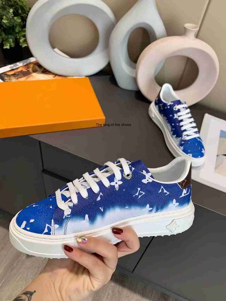 

the latest red blue time out casual shoes transparent printing luxury ladies sneakers canvas men and women fashion shoes, Black
