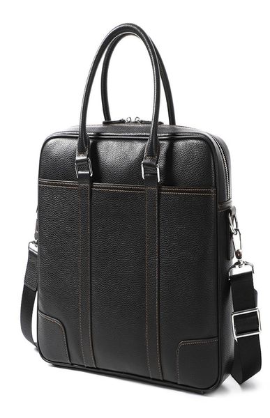 

2020 genuine leather men039s briefcase handbag cross section men039s computer bag business lapbag3944784