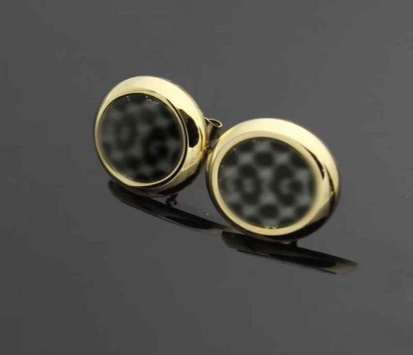 

not faded stainless steel designer stud black backage gold silver rose colors trendy ring style earrings for women par5972209, Golden;silver
