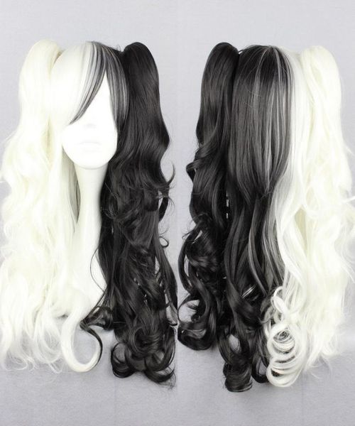 

danganronpa dangan ronpa monokuma long cosplay hair ponytails wigs8455413, Black;brown