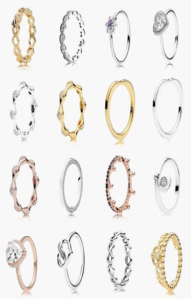 

women039s 925 sterling silver wedding rings cubic zirconia diamonds for pandora style gold ring love heart bead blue setswith o2553115