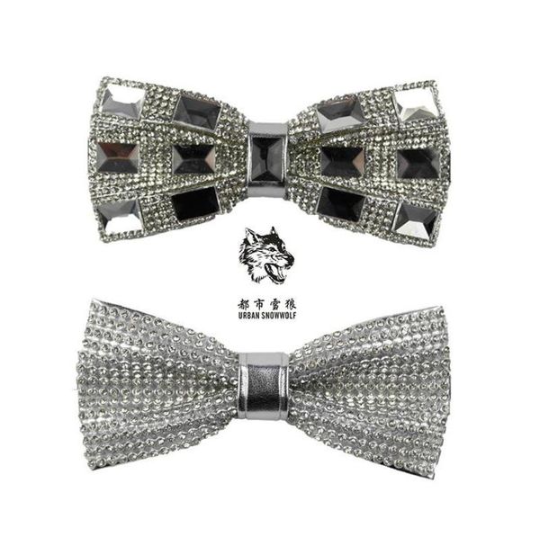 

fashion diamonds elegant gentleman bow ties butterfly wedding party bow ties butterfly noble original design tie9269710, Black;gray