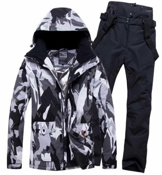 

skiing jackets ski suit men winter outdoor windproof waterproof thermal male snow pants sets and snowboarding jacket7558099