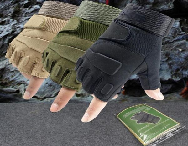 

tactical army military fingerless glove outdoor bicycle mountaineering mitten airsoft shooting training combat half finger gloves5868672, Blue;gray