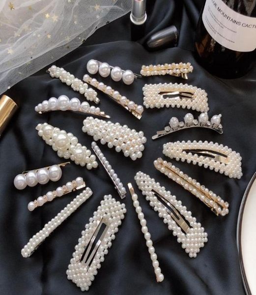 

fashion woman design pearls hairpins creative girl hair clips baby barrettes lady party hair jewelry accessories tta1265 mntnd6784442, Golden;silver