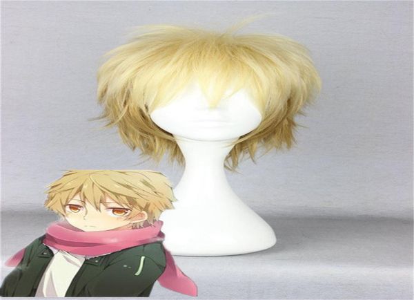 

noragami yukine short mixed blonde short male women cosplay costume wigs9916614, Black;brown