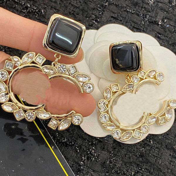 

classic luxury stud earing designer for women earrings jewelry letter ccity woman gold earring 12, Golden;silver