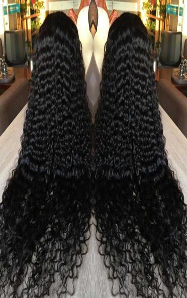 

lace wigs 30 32 inch kinky curly 13x4 transparent front wig human hair for women brazilian full 5x5 hd frontal closure69107417354811, Black;brown
