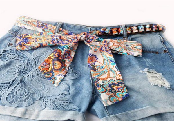 

weave ribbon rope ladies dress belt wide silk scarf long women jeans waist colorful fashion wild female belts8135243, Black;brown