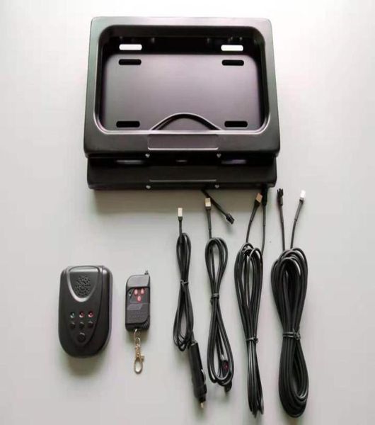 

car security system usa metal auto remote control licence plate holder privacy cover stealth hidden license frame 315 170 258mm8122883