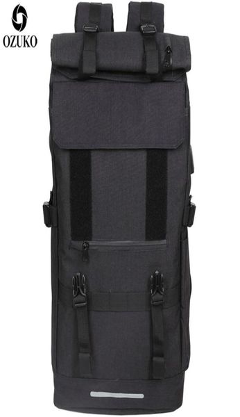 

ozuko 40l large capacity travel backpacks men usb charge lapbackpack for teenagers multifunction travel male school bag 2112033270329