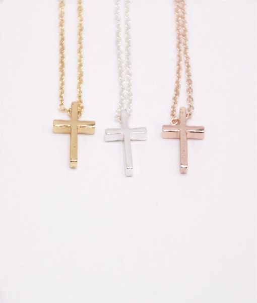

little cross pendant copper necklaces for girls whole gold plated necklace9631540, Silver