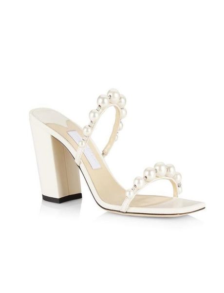 

summer jimmis amara sandals shoes for women faux pearlembellished leather strappy nude black white high heels lady slipper mule6316681