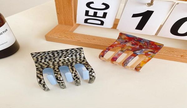 

length 45 cm small size splicing color cross hair clamps european women acetic acid scrunchies claw clips female retro head wear 4966842, Slivery;golden