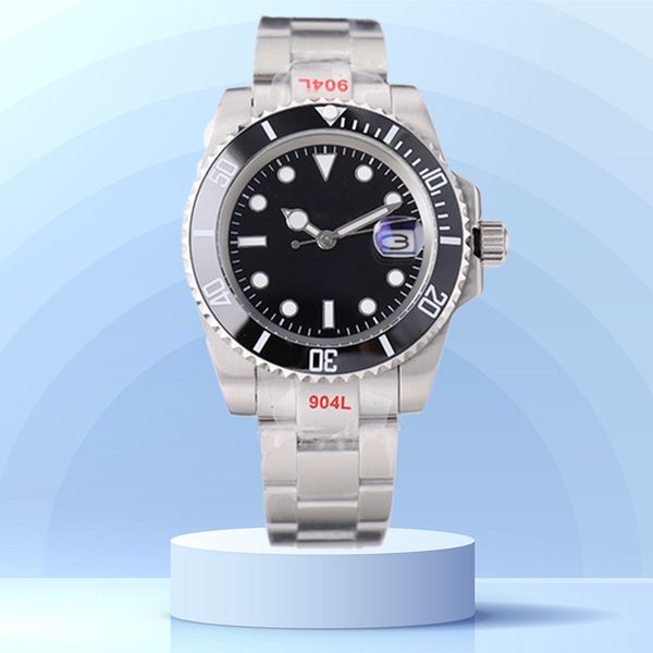 

luxury automatic mens watch designer fashion movement watches aaa folding buckle steel band luminous sapphire montre de luxe dhgate wristwat, Slivery;brown