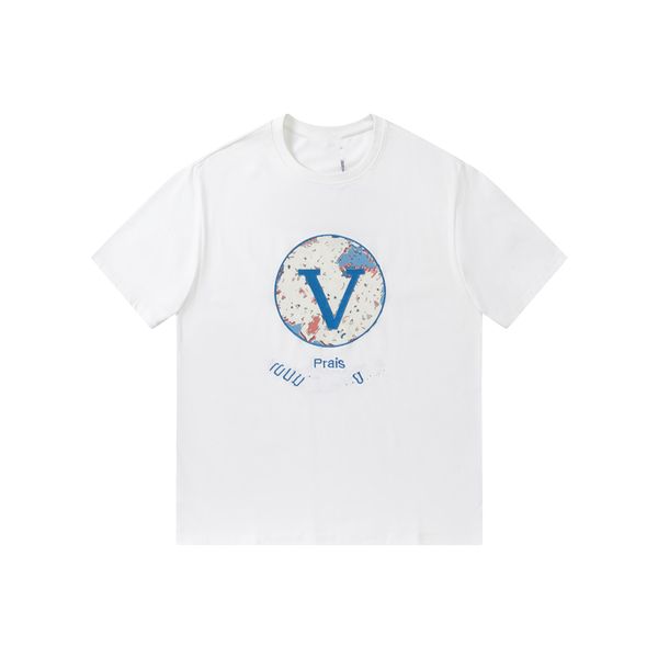 

men's t-shirt 2023 fashionable men's t-shirts lvity cotton anti-wrinkle printed alphabet couple viutonity casual wear student shor, White;black