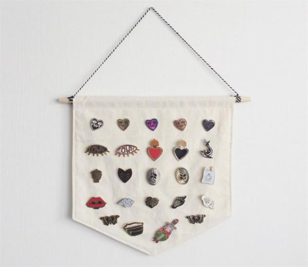 

display banner blank enamel lapel badge flag brooch holder hanging decoration pins buttons lapel collection kids room decor dw62631201090