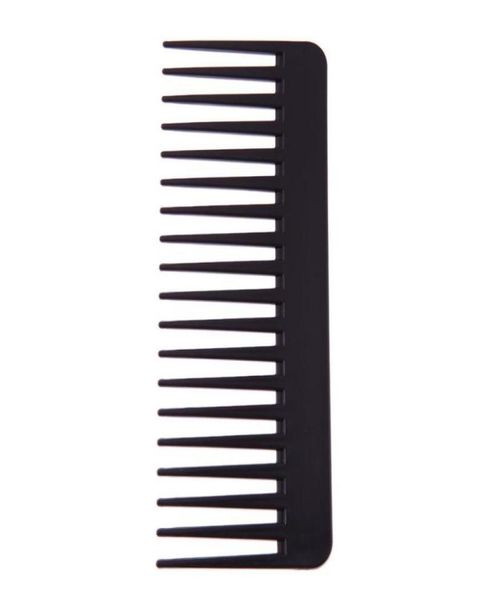 

black plastic wide teeth comb wavy hair styling detangling wide comb9009074, Silver