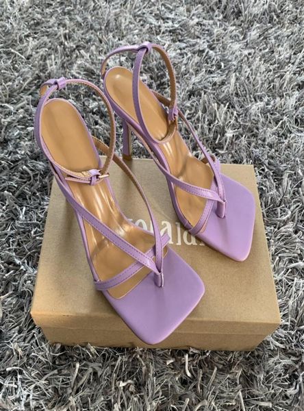 

ankle 2021 strap women sandals summer fashion brand thin high heels gladiator sandal shoes narrow band party dress pump shoes c0309868894, Black