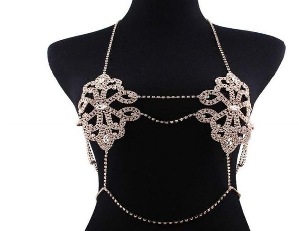 

bra chains jewelry body chain for women bikini lady nightclub beach fashion body chains harness necklace jck0149070810, Silver