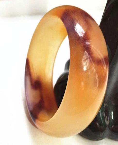 

beautiful noble hetian jade bangle chinese handcarved colorful bracelet 5860mm7689662, Black