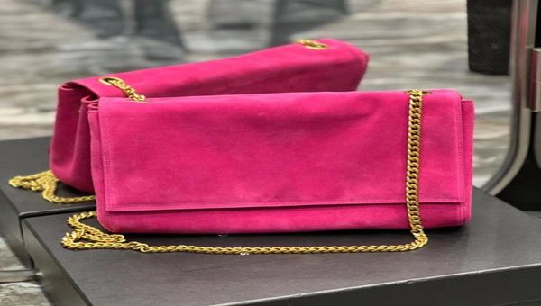 

medium reversible chain bag in suede smooth leather soft bag with magnetized flap shoulder crossbody handbag purses genuine desi3695520