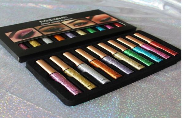 

makeup colorful colors metallic eyeliner flash liquid eye liner waterproof 10 colors eyeliner liquid7299239