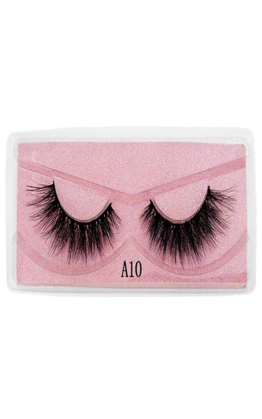 

eyelashes 3d faux mink lashes fluffy soft wispy natural cross eyelash extension reusable lash pack make up tools6570617