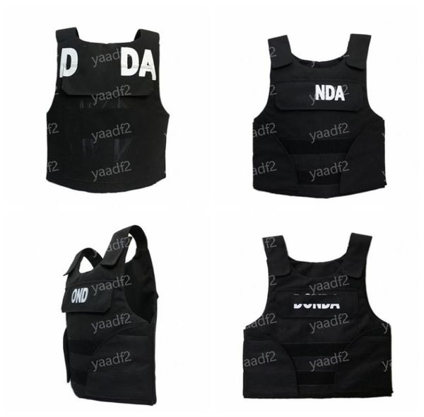 

tide letter black motorcycle vest adjustable protective vests womens mens kids cs game body armor7204987, Black;green