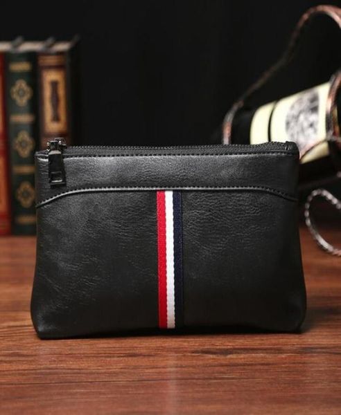 

fashionfactory s brand bag korean fashion color leather men hand bag casual mens sportswear men wallet hand bag men walletwal5520703, Red;black