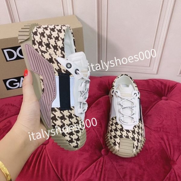 

new luxurys designer womens fashion sneakers lace up popular flat casual men spring autumn walking shoes white, Black