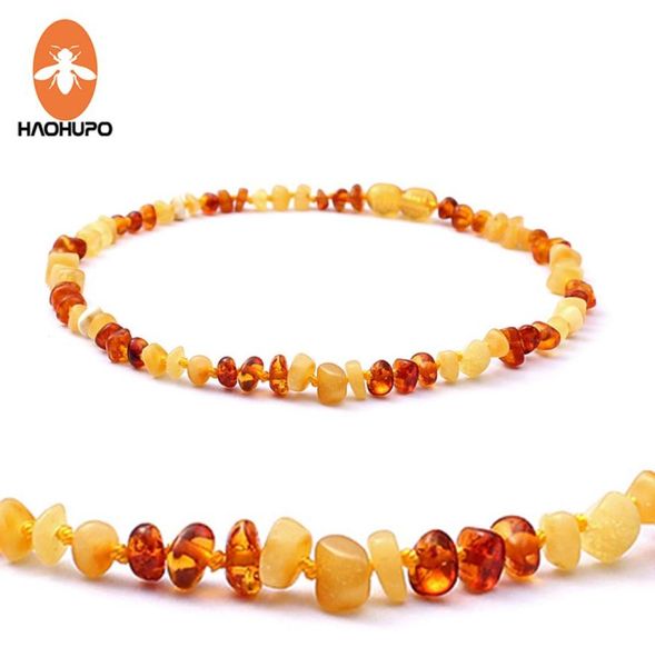

haohupo nature baltic amber necklace teething jewelry natural amber stones with jute bag gic individually7167174, Silver