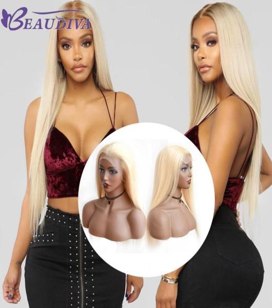 

beau diva 613 lace front human hair wigs brazilian blonde 4x4 13x4 lace closure lace frontal wigs remy hair wig5619776, Black;brown