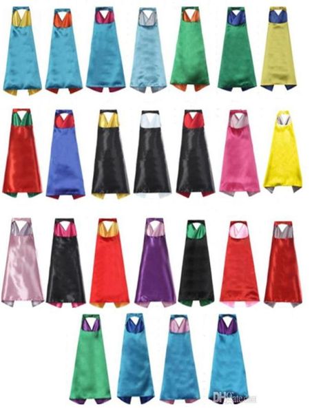 

two layer kids capes with mask set cosplay costumes fancy dress for birthday christmas cospaly9663436, Blue
