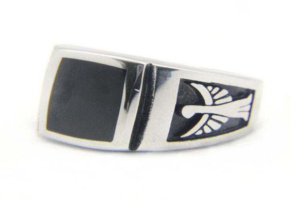 

5pcslot new flying eagle biker ring 316l stainless steel fashion jewelry popular motorcycles cool ring1846680, Silver