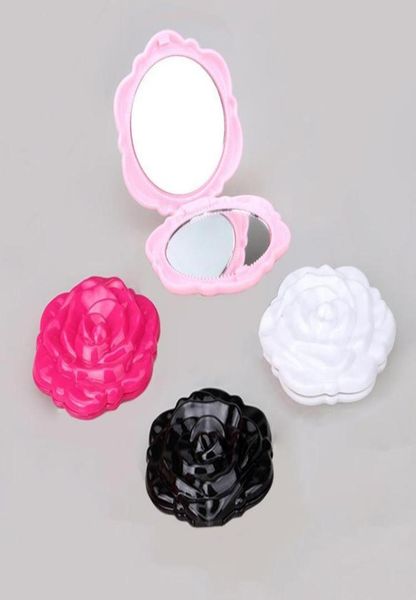 

new 3d rose compact cosmtic mirror cute girl makeup mirror md51 12pcslot 3531627