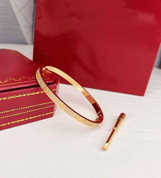 

bracelet bangles women men titanium steel screw screwdriver bracelets gold silver rose nail bracelet jewelry with paclahing box4081810, Black