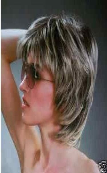 

new ggrey short straight elder womens cosplay wig for mum as gift wig cap 8755768, Black